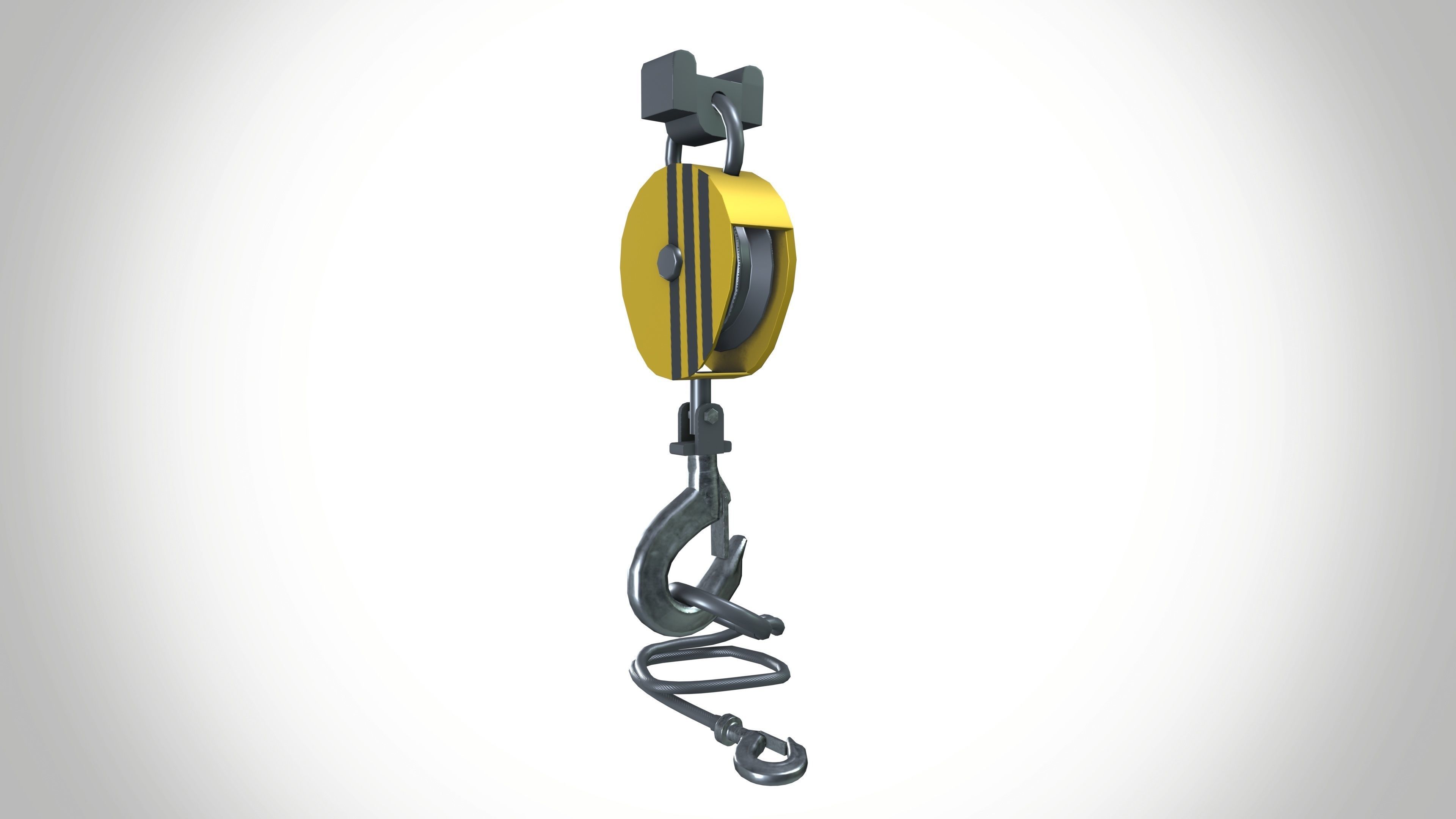 Crane Hook 3D model_3