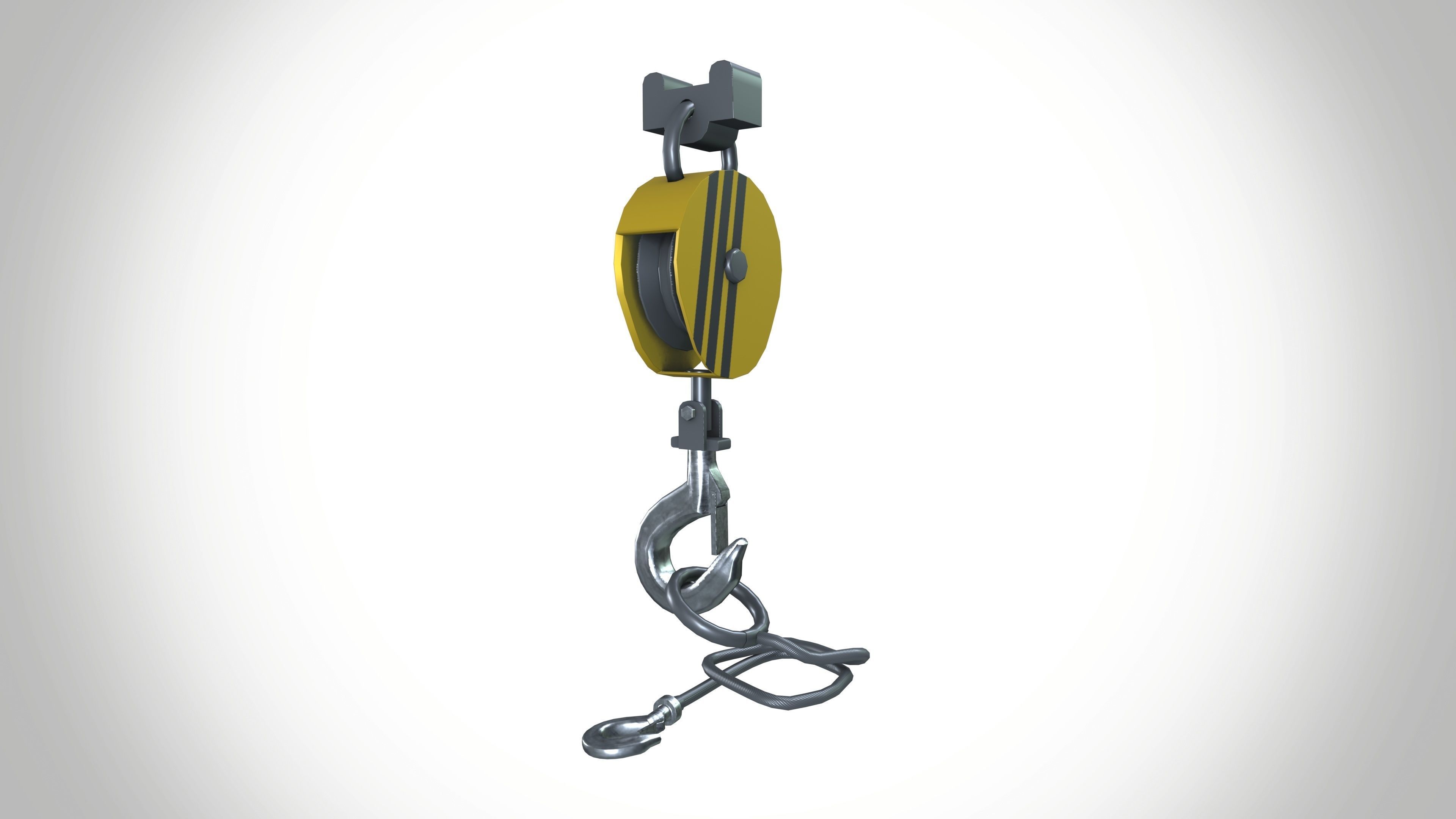 Crane Hook 3D model_4