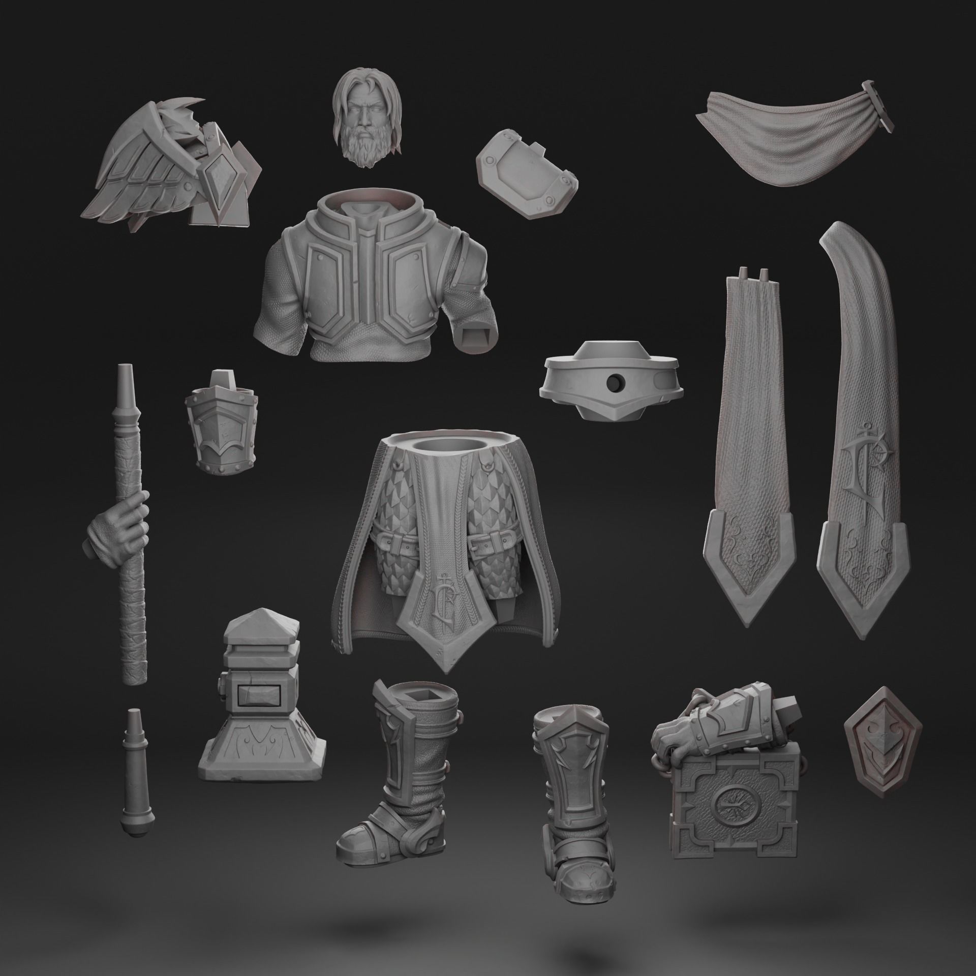 Uther the Lightbringer -World of Warcraft 3D print model_8