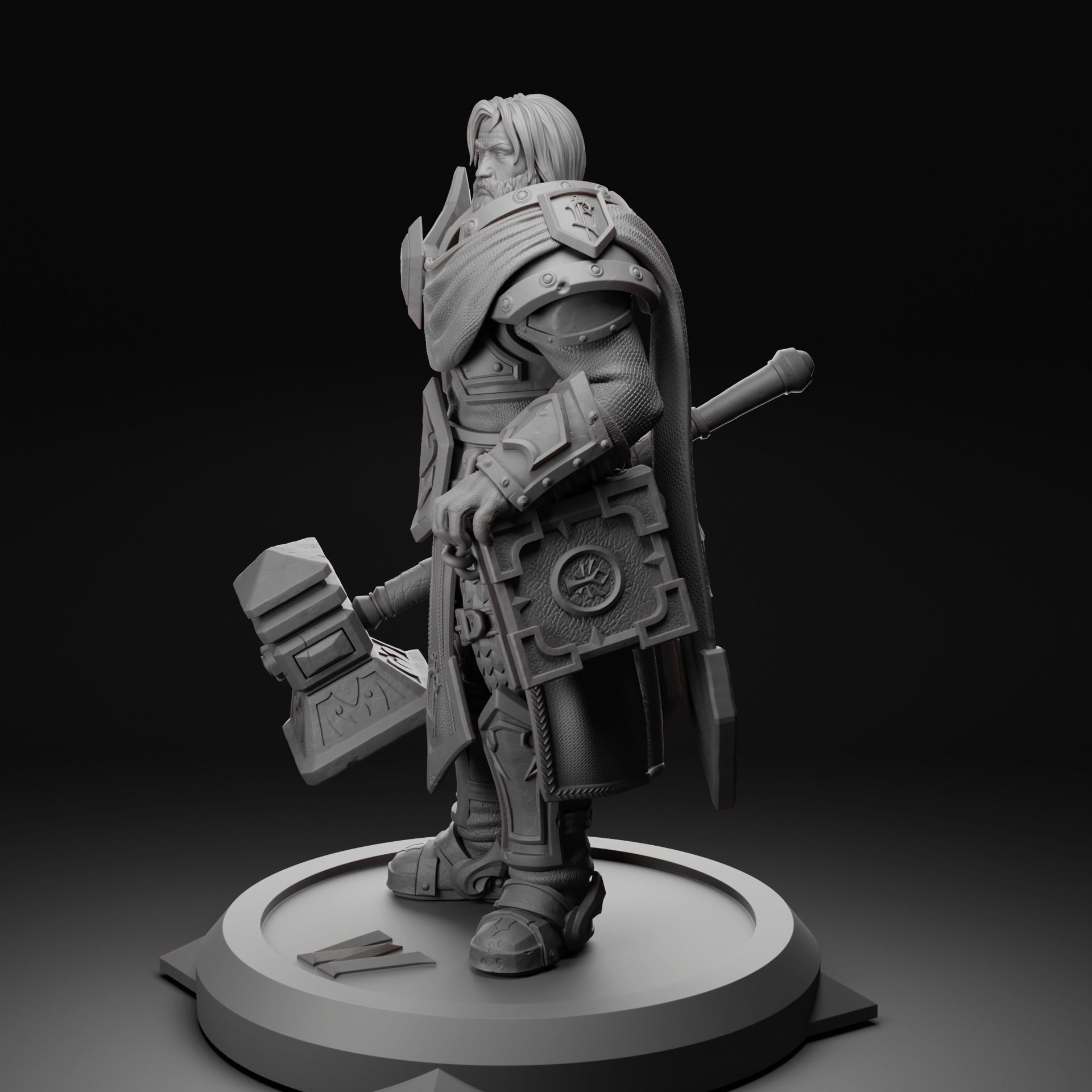 Uther the Lightbringer -World of Warcraft 3D print model_2