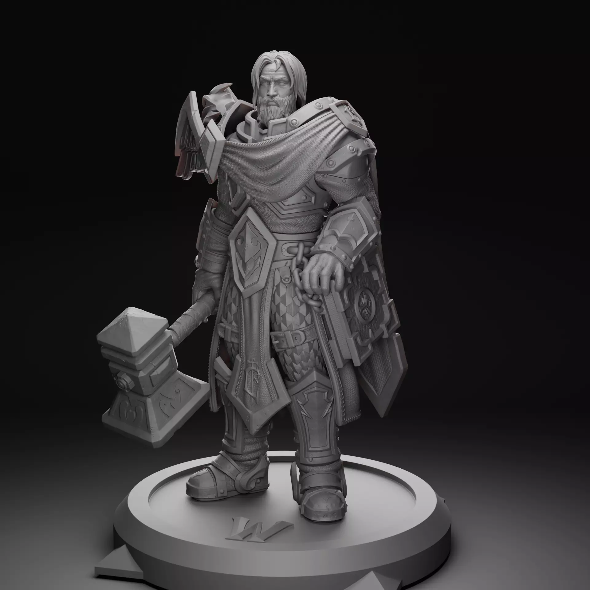 Uther the Lightbringer -World of Warcraft 3D print model_0