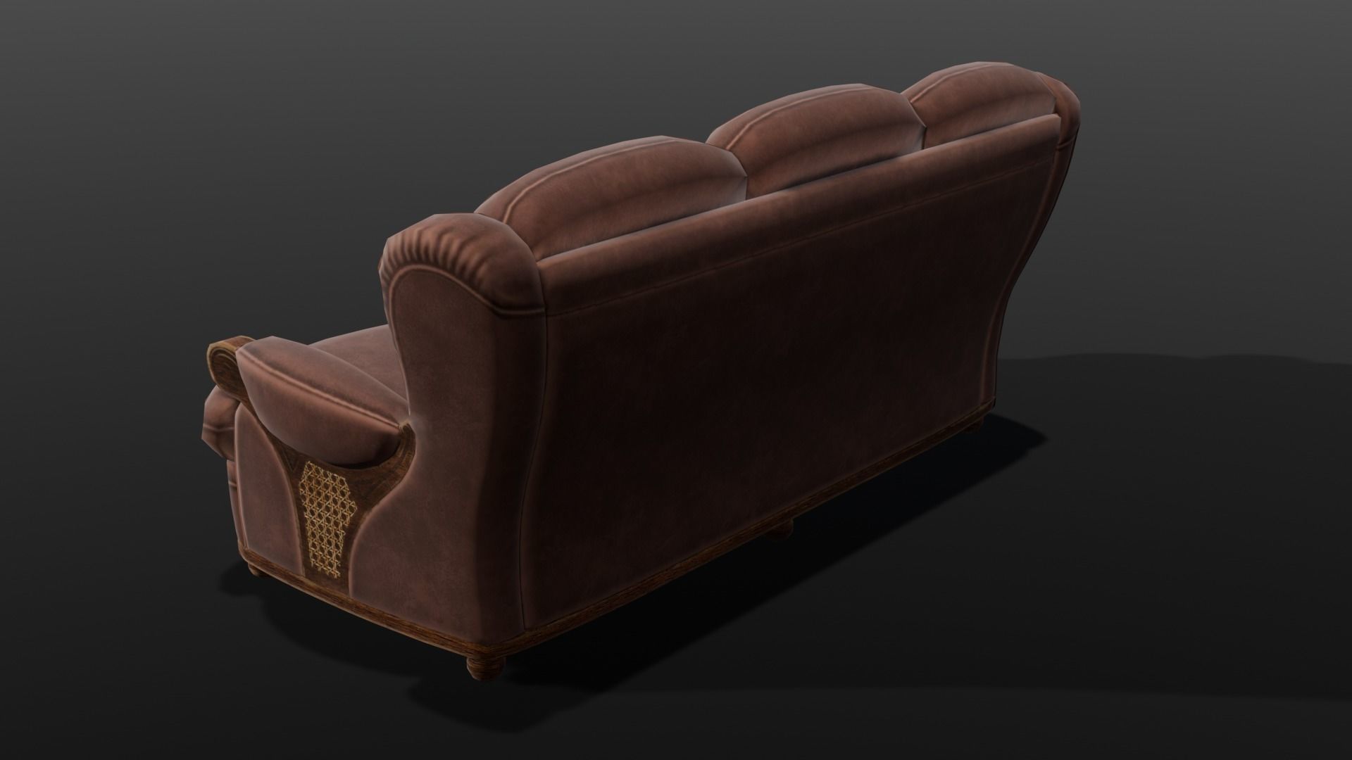 Sofa 3D Model  Low-poly 3D model_17