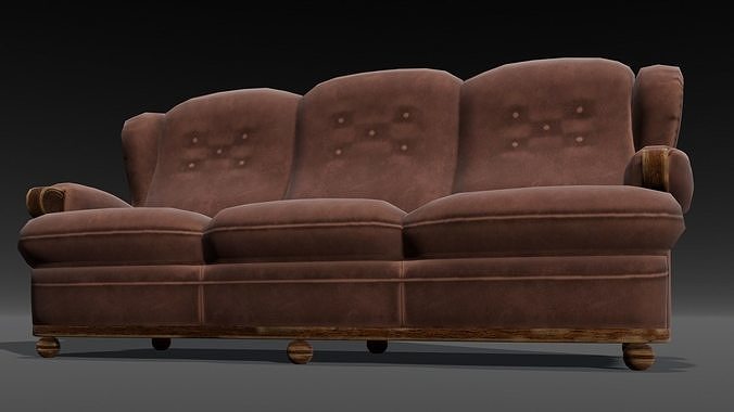 Sofa 3D Model  Low-poly 3D model