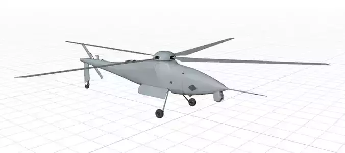 Boeing A160 Hummingbird - THE ALL SEEING ROBOCOPTER  - Low-poly 3D model