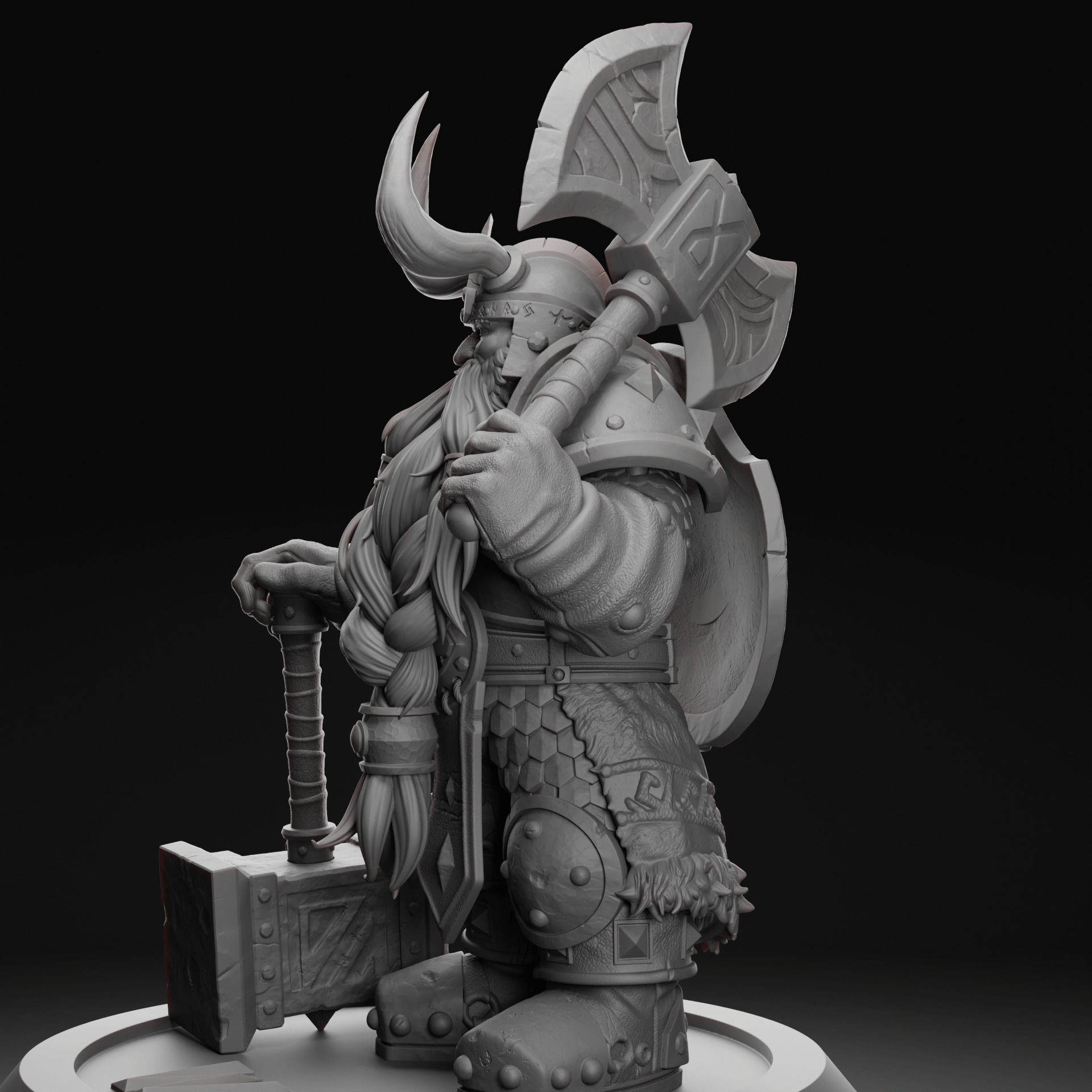 Muradin Bronzebeard - World of Warcraft 3D print model_3