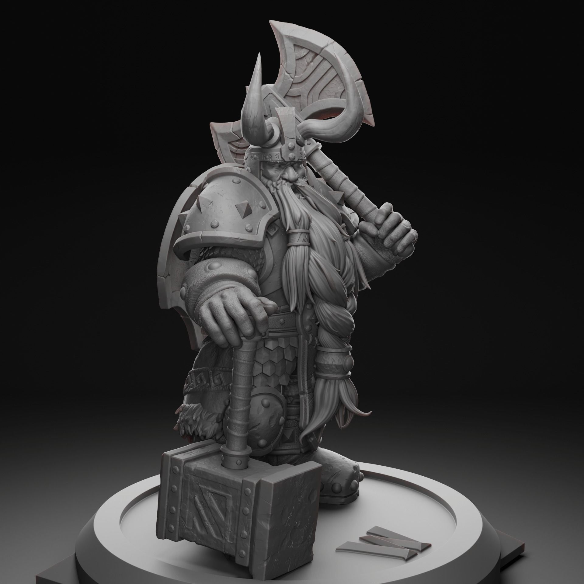 Muradin Bronzebeard - World of Warcraft 3D print model_2