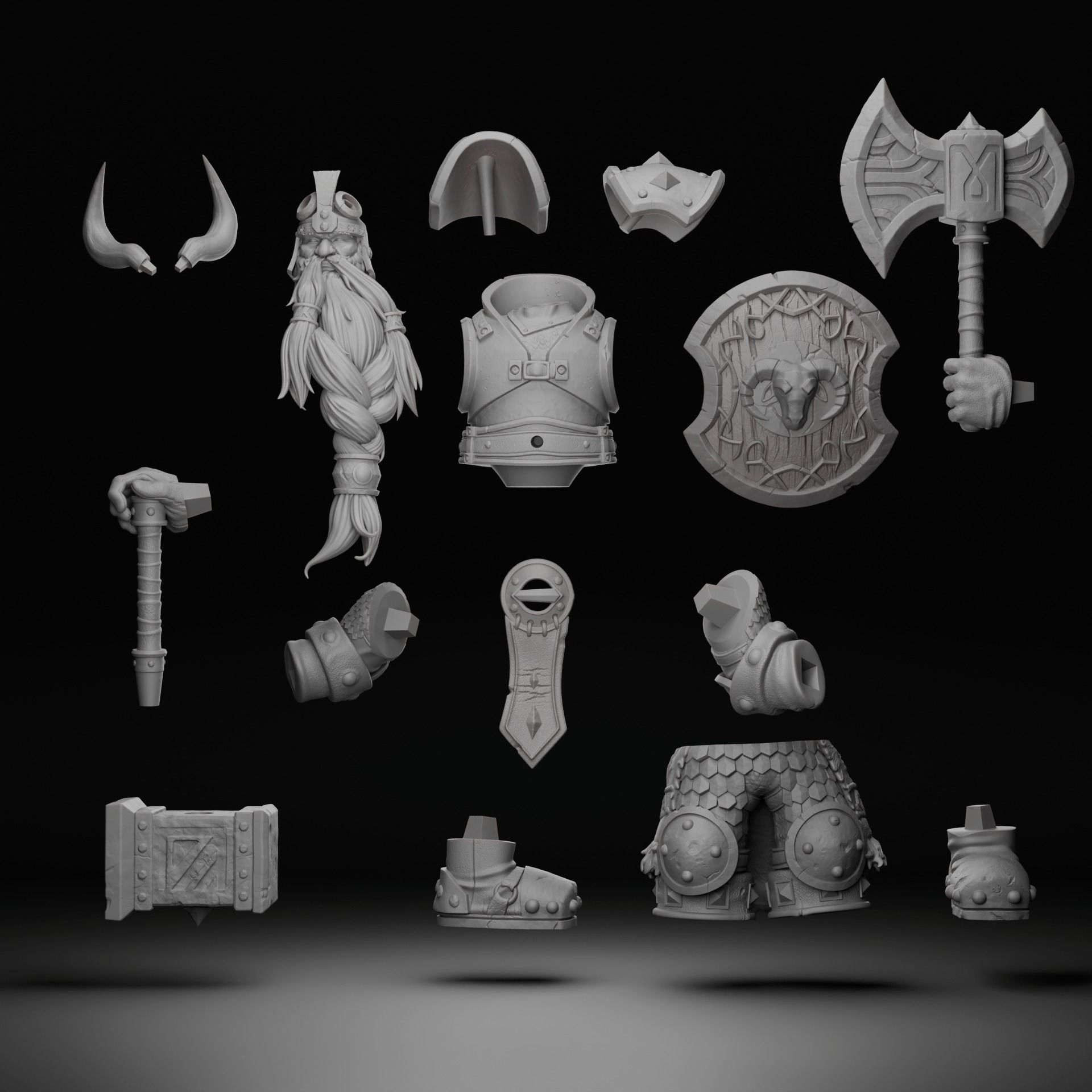 Muradin Bronzebeard - World of Warcraft 3D print model_6