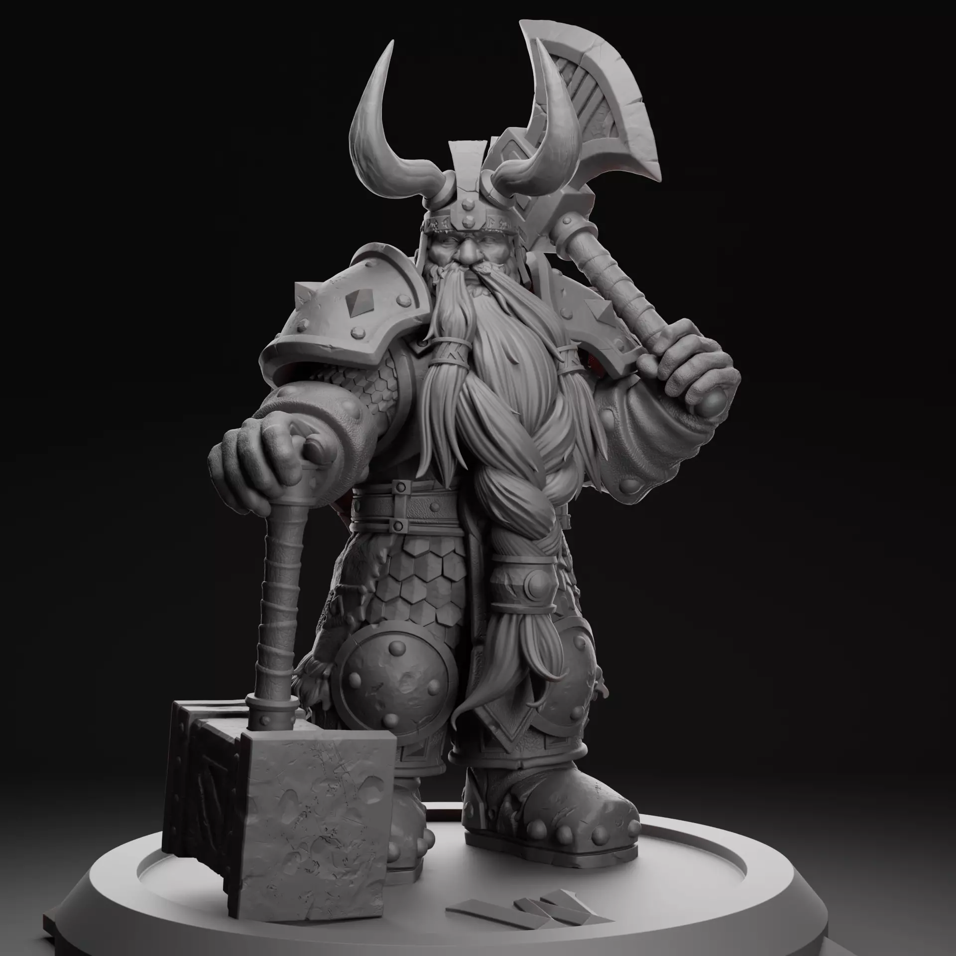 Muradin Bronzebeard - World of Warcraft 3D print model_0