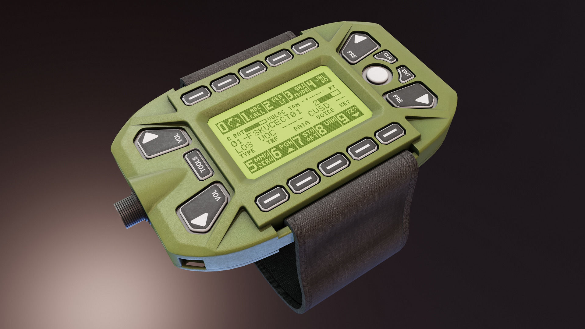 KDU for HAMR Radio Low-poly 3D model_2