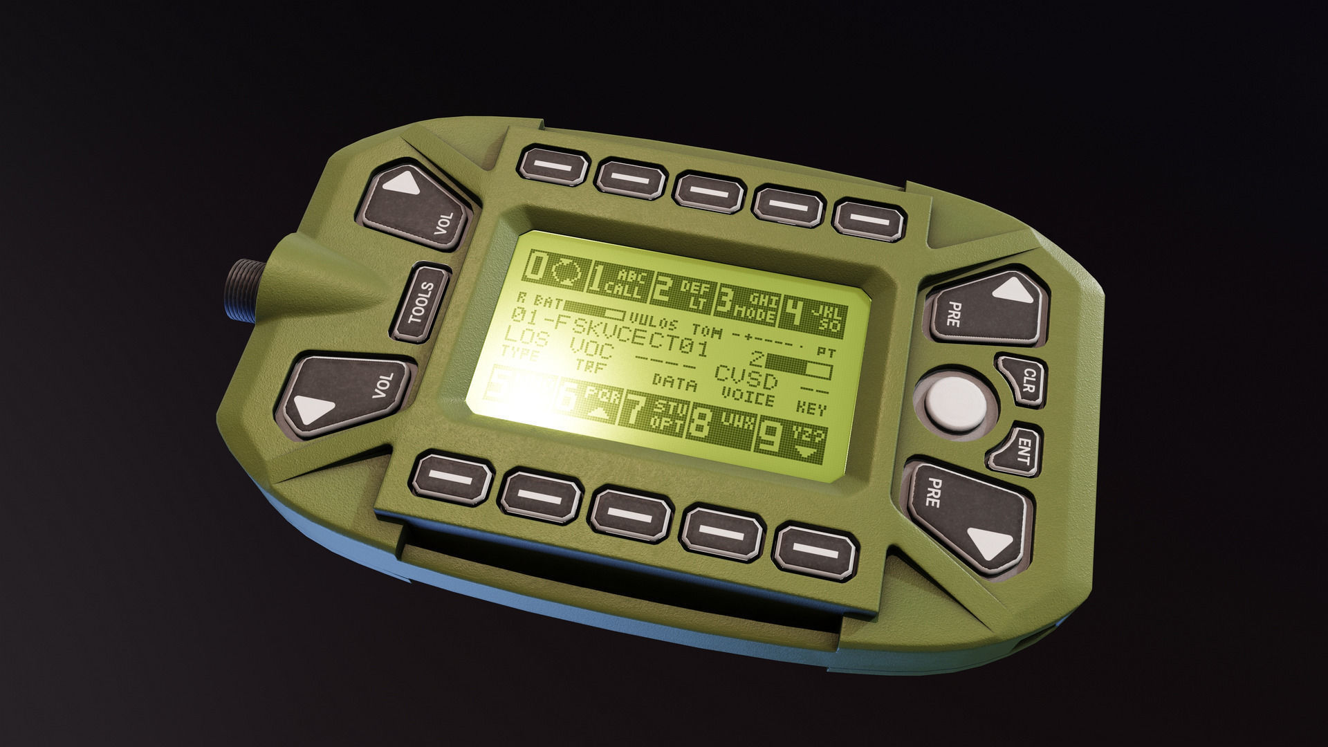 KDU for HAMR Radio Low-poly 3D model_4