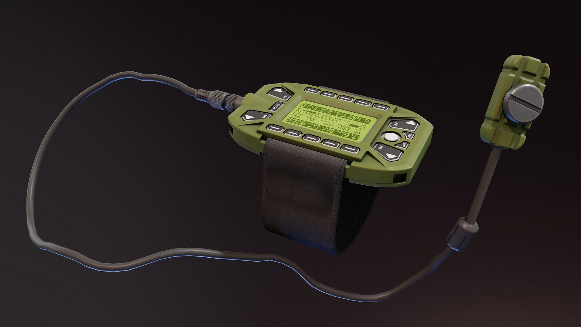 KDU for HAMR Radio Low-poly 3D model_1