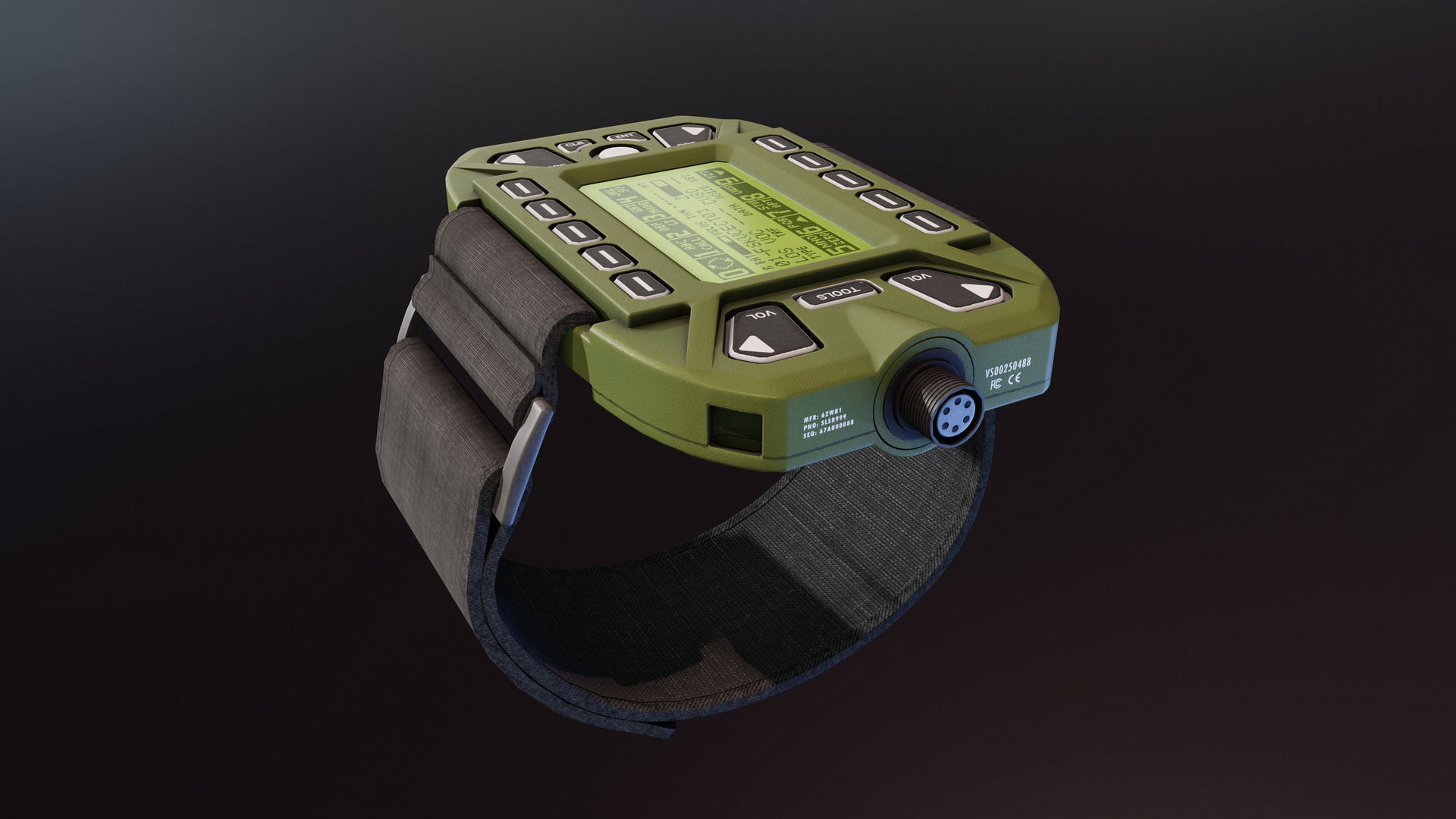 KDU for HAMR Radio Low-poly 3D model_3