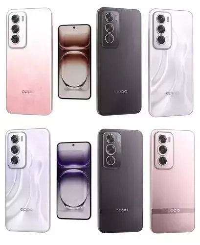 Oppo Reno12 and Reno12 Pro 3D model
