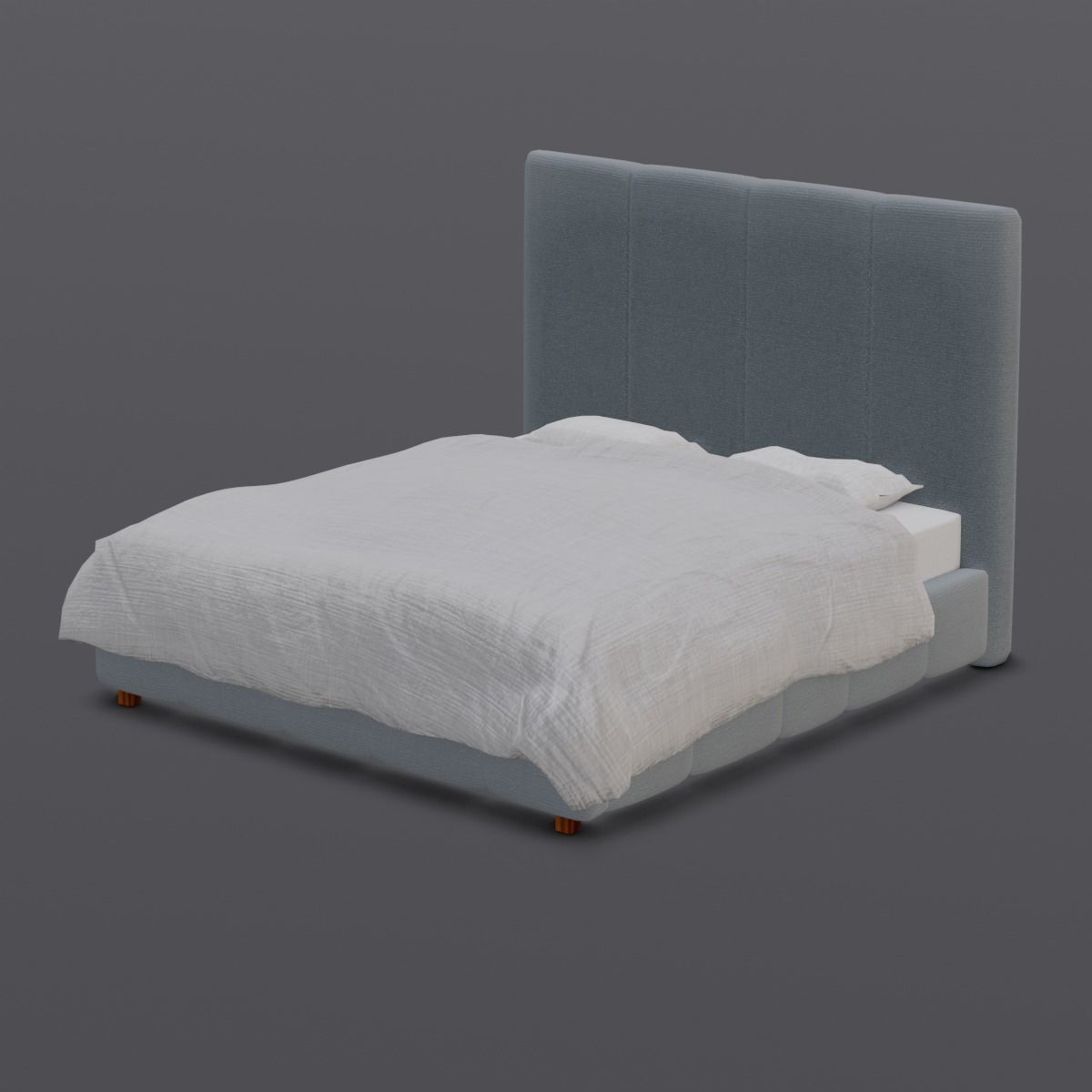 Bed 3D Model  Low-poly 3D model_7