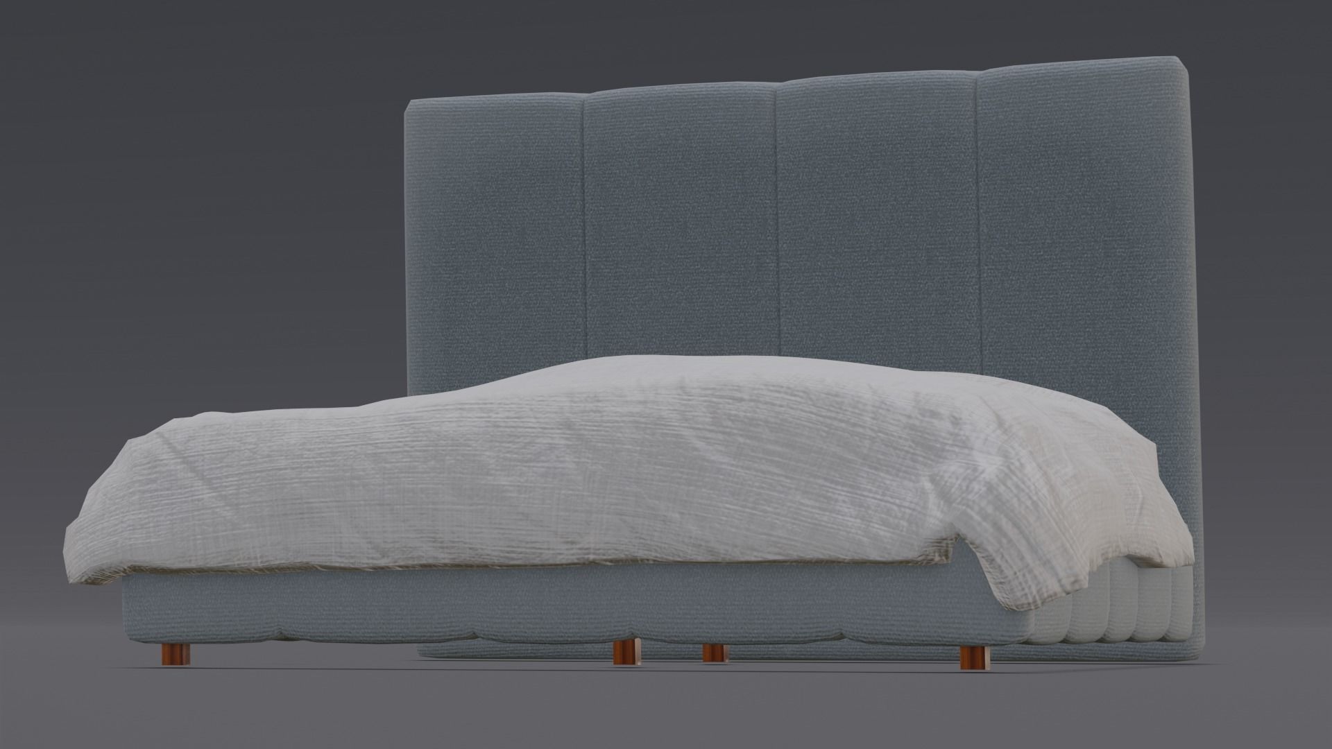 Bed 3D Model  Low-poly 3D model_9