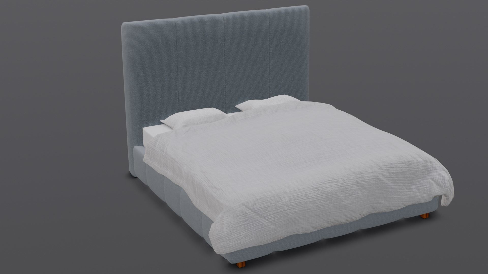 Bed 3D Model  Low-poly 3D model_14