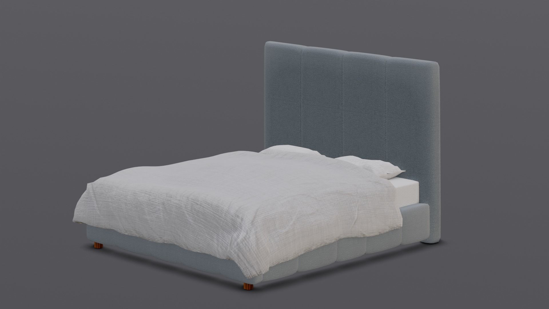 Bed 3D Model  Low-poly 3D model_5