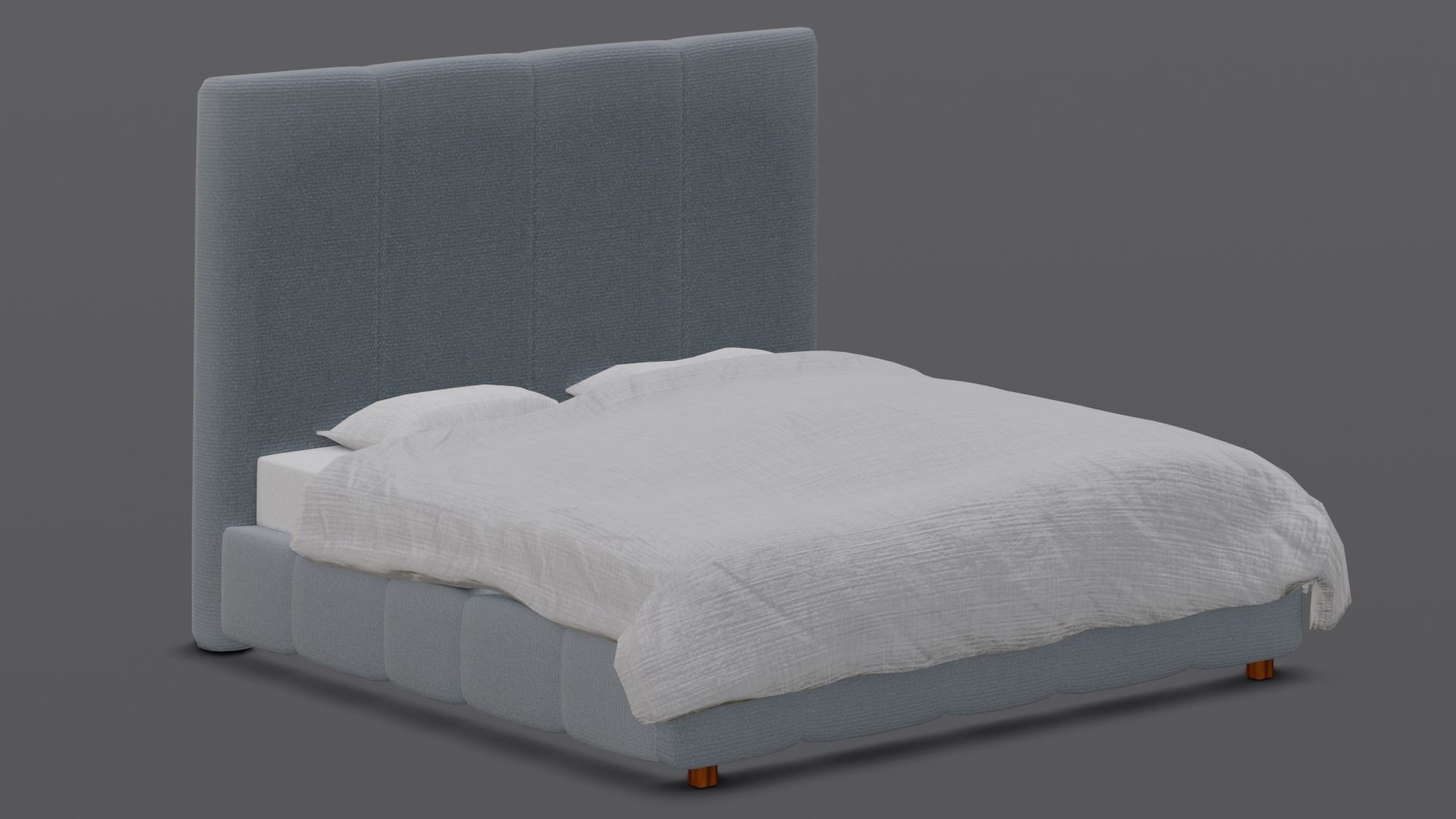 Bed 3D Model  Low-poly 3D model_4