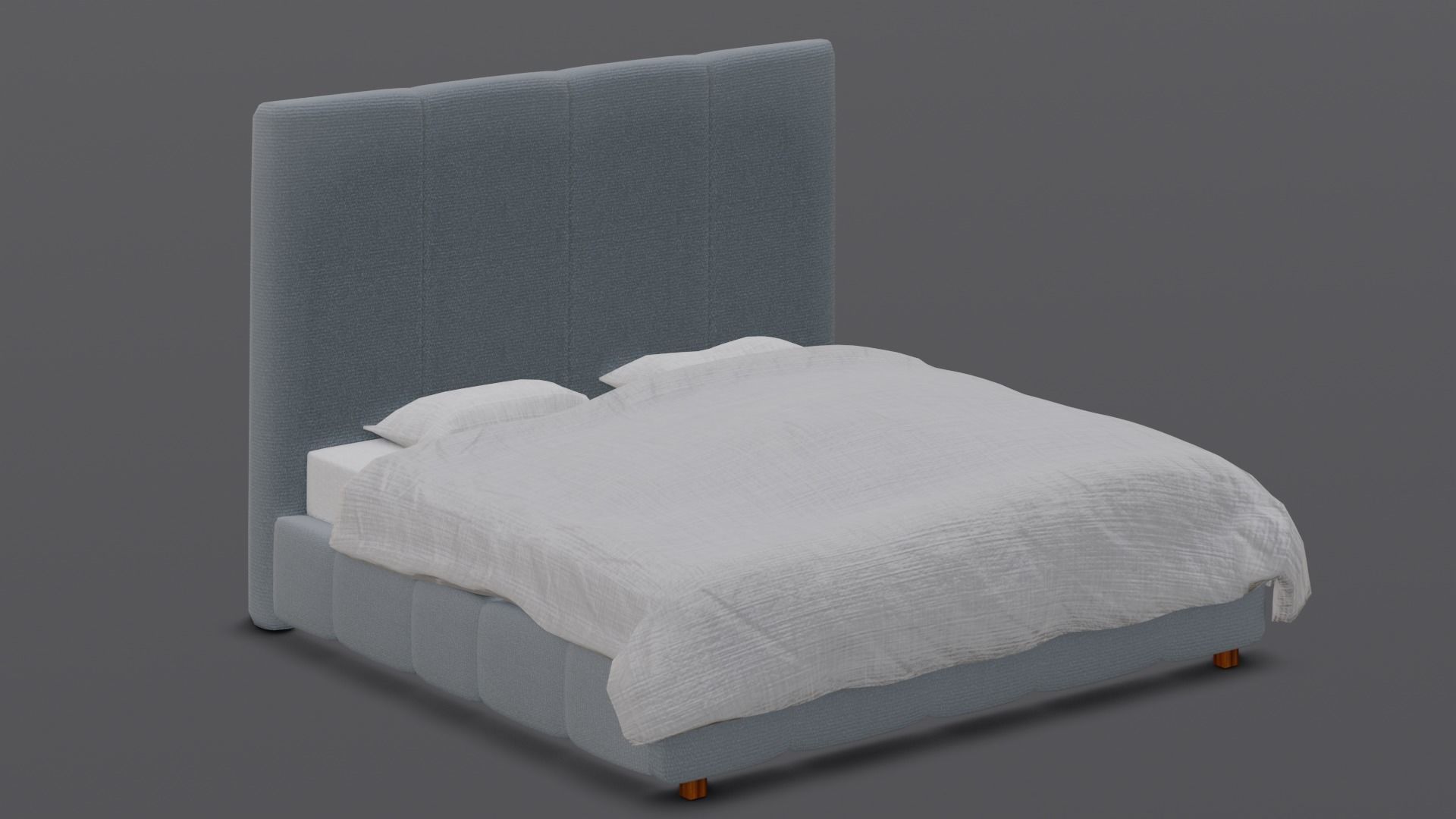 Bed 3D Model  Low-poly 3D model_6