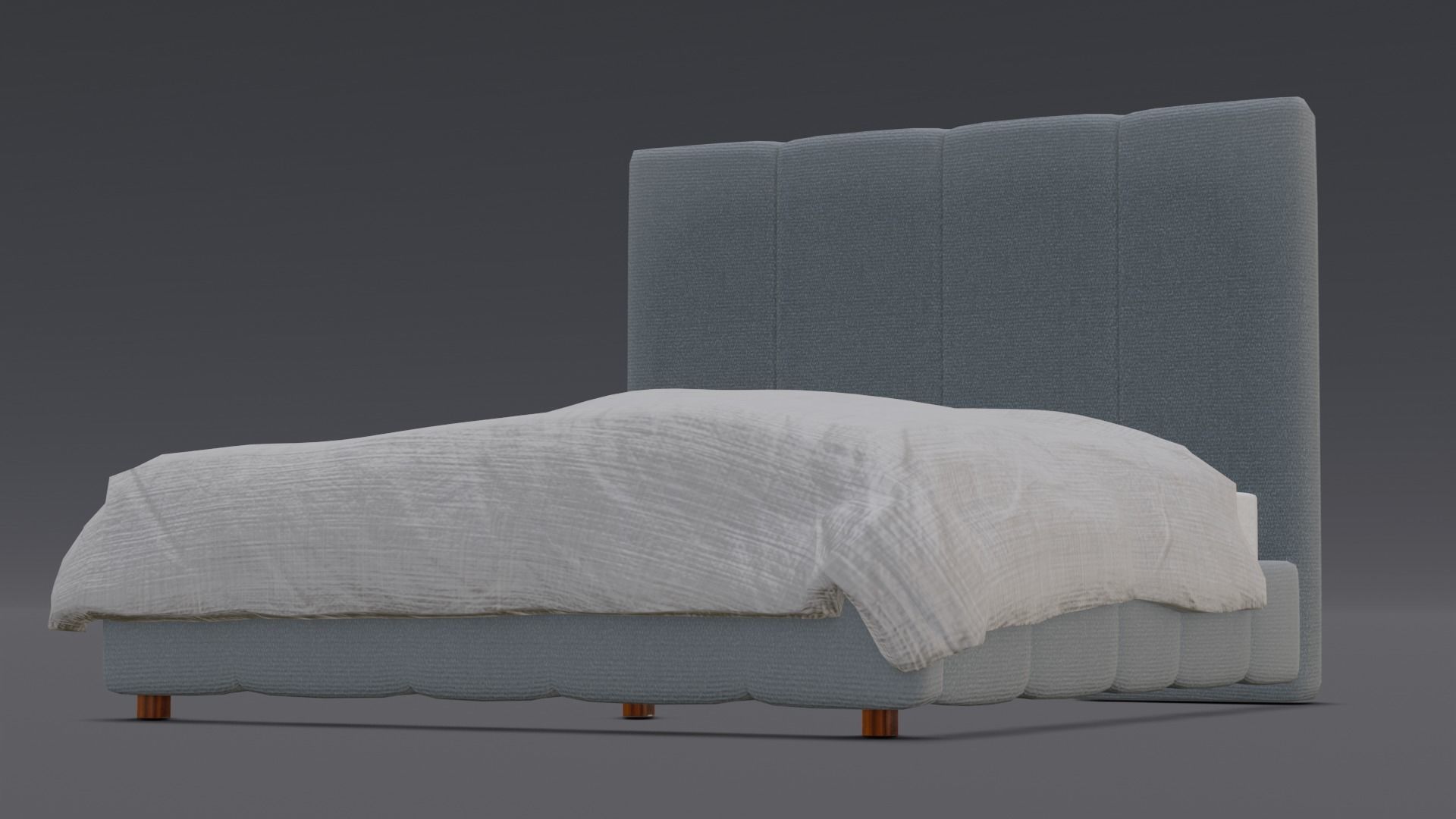 Bed 3D Model  Low-poly 3D model_15