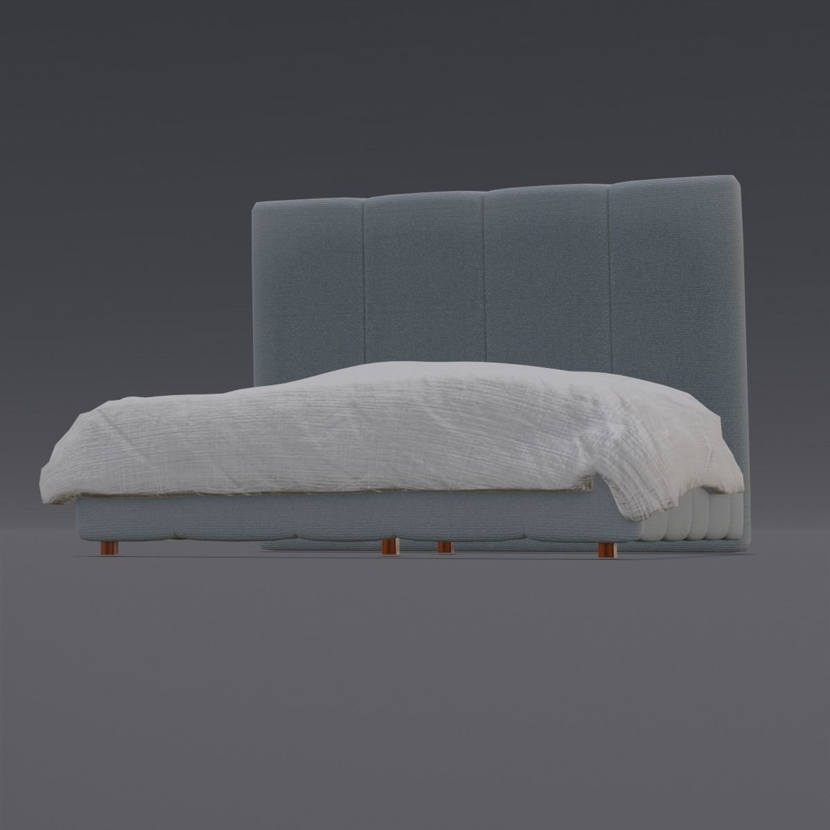 Bed 3D Model  Low-poly 3D model_8