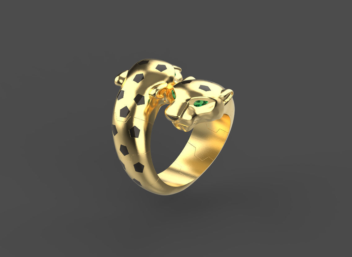 ring panther 3D print model_16