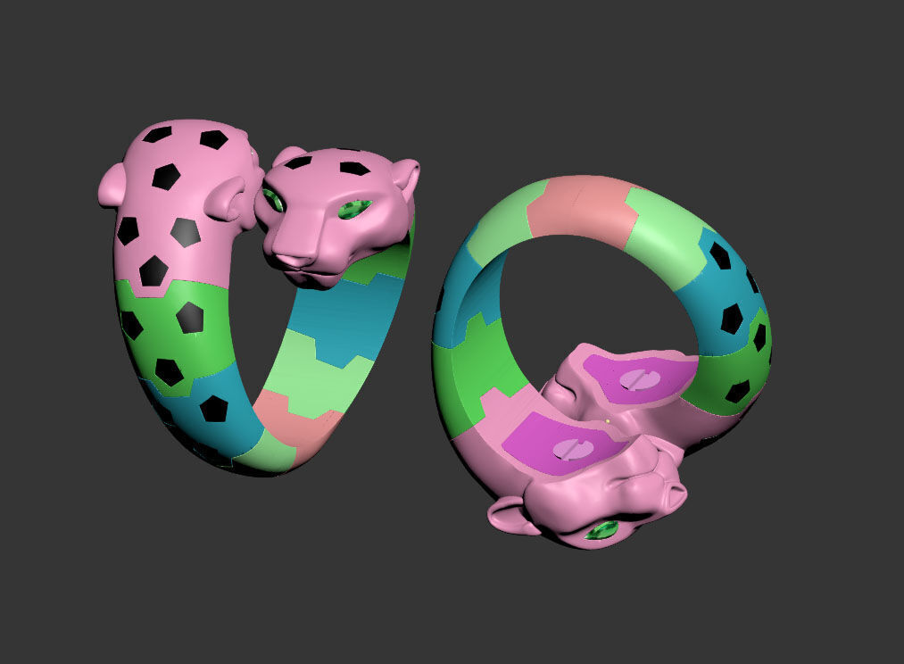 ring panther 3D print model_26