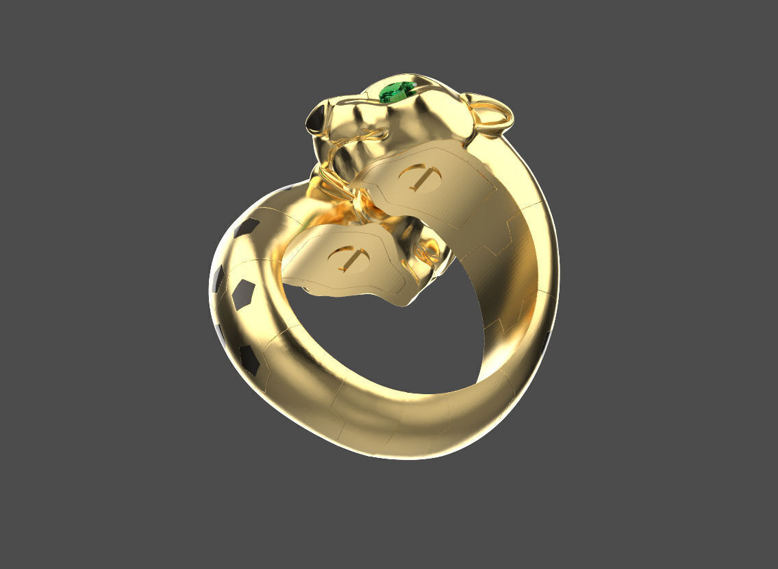 ring panther 3D print model_17