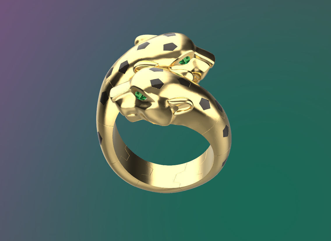 ring panther 3D print model_37