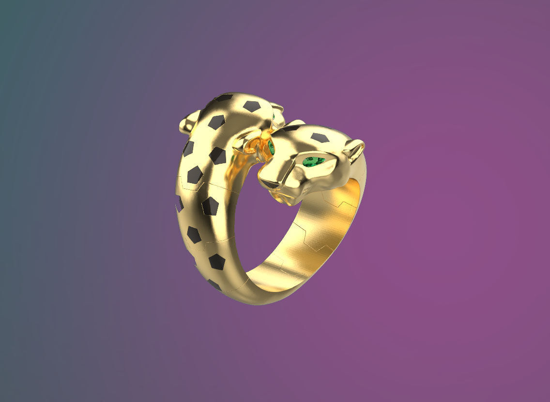 ring panther 3D print model_21