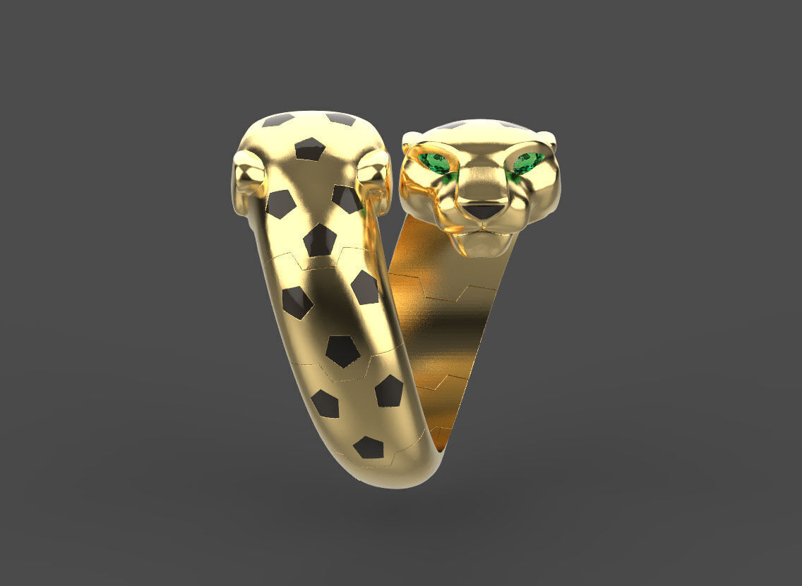ring panther 3D print model_29