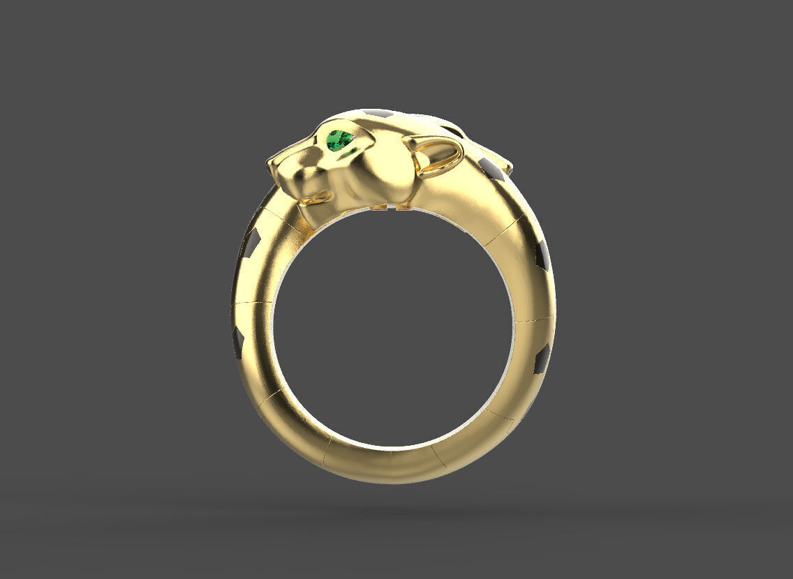 ring panther 3D print model_8