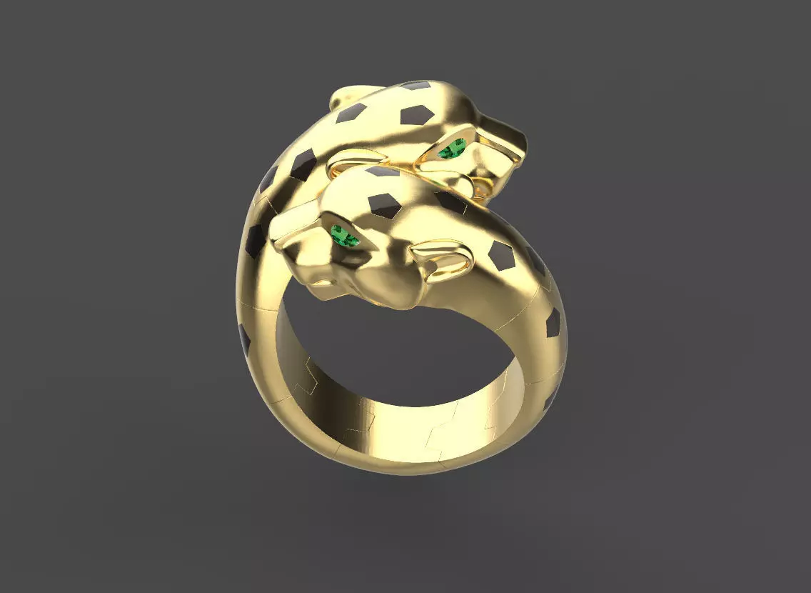 ring panther 3D print model_0
