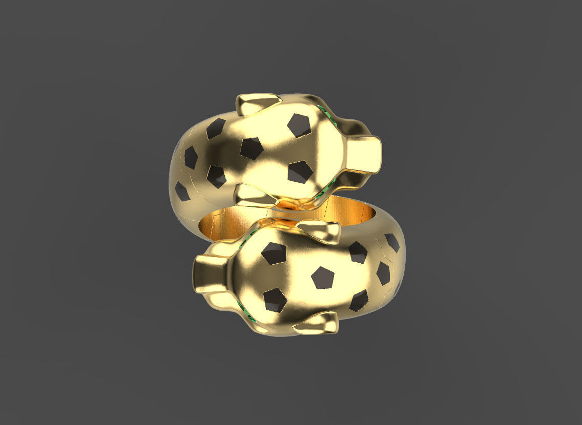 ring panther 3D print model_7
