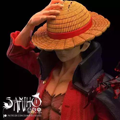 Samiho Studios - Luffy 5th Yonko - STLs ready for printing 3D print model