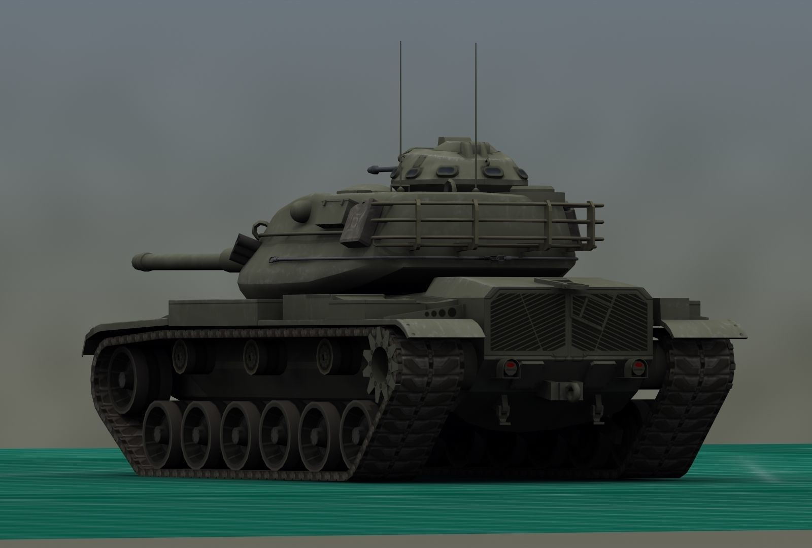 M60A3 Tank 3D print model_21