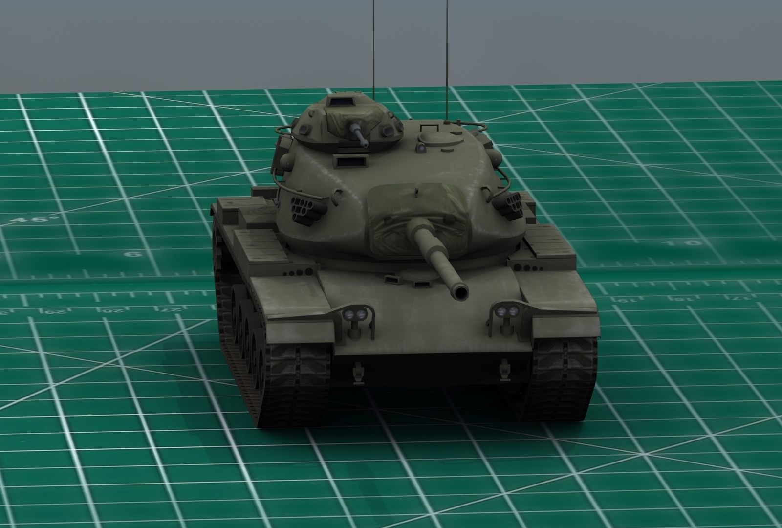 M60A3 Tank 3D print model_31
