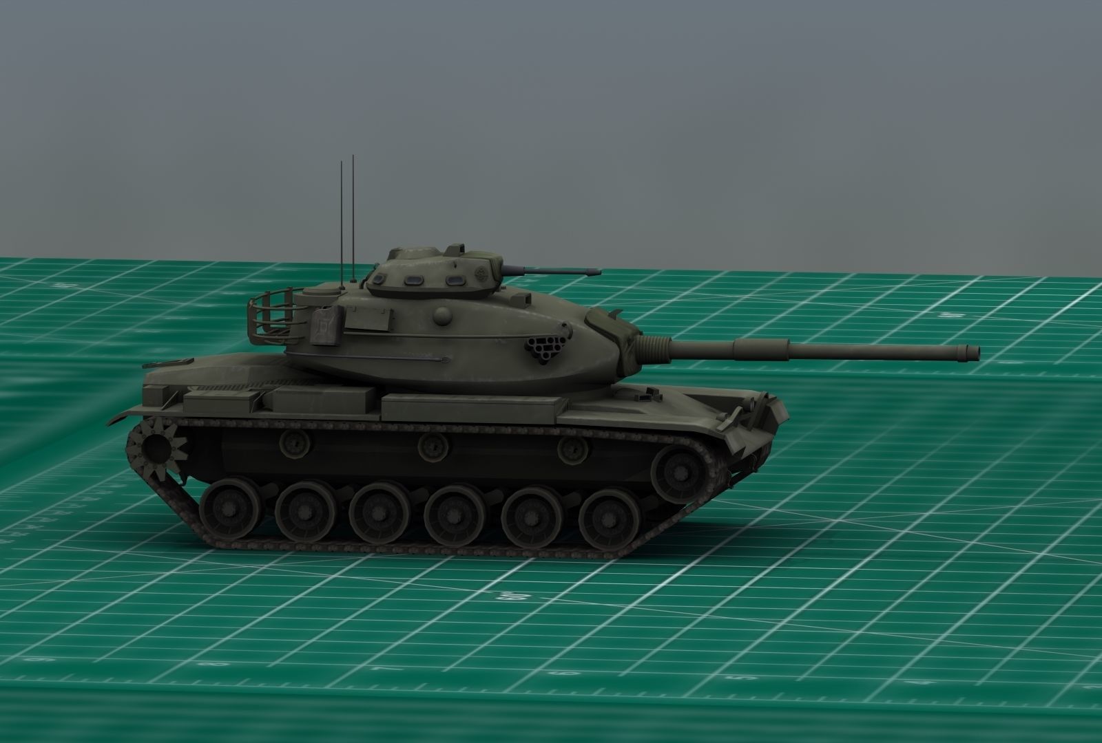 M60A3 Tank 3D print model_27