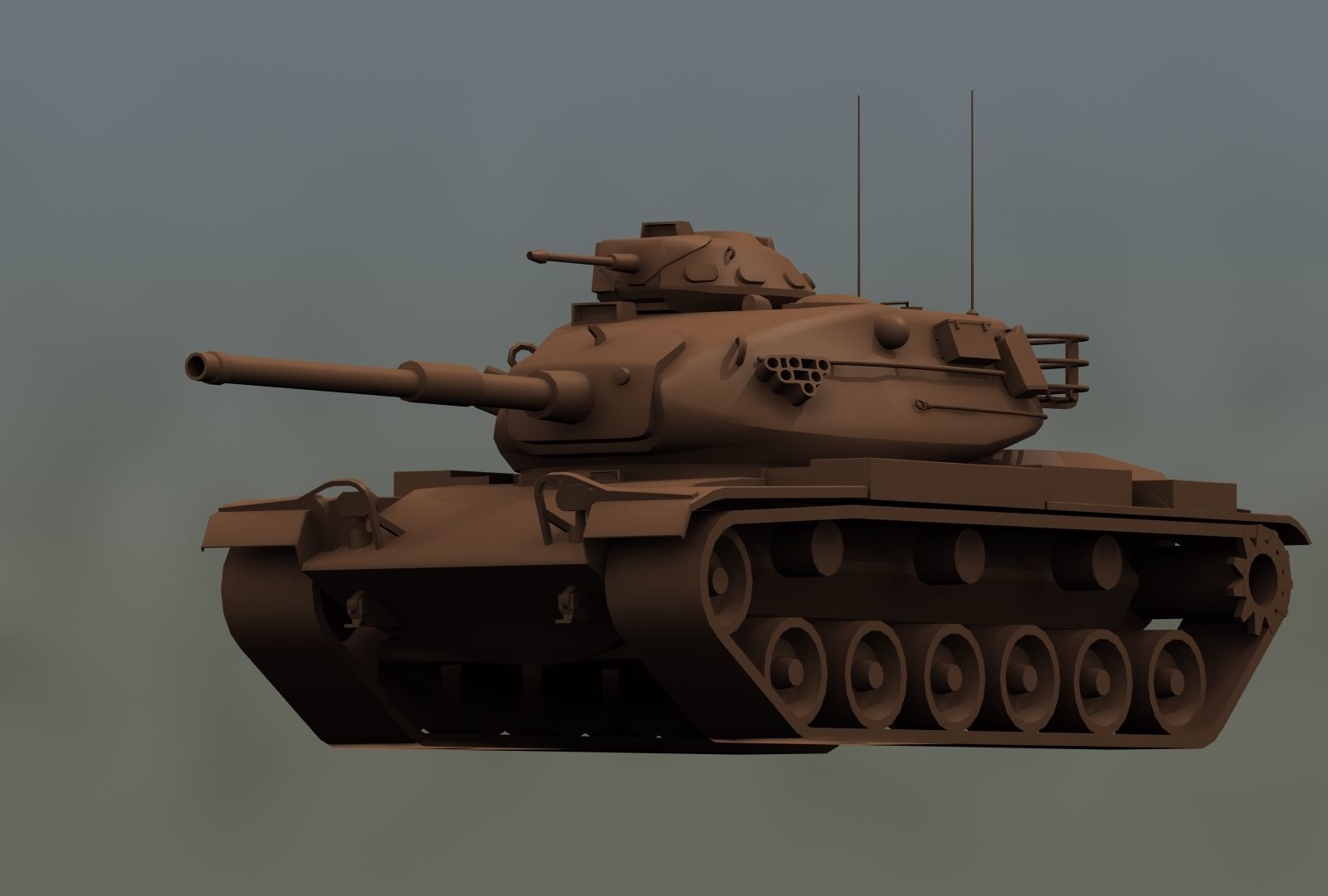 M60A3 Tank 3D print model_18