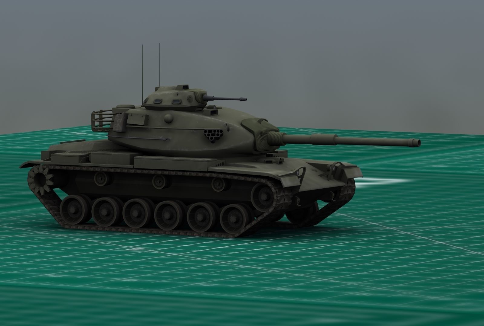 M60A3 Tank 3D print model_25
