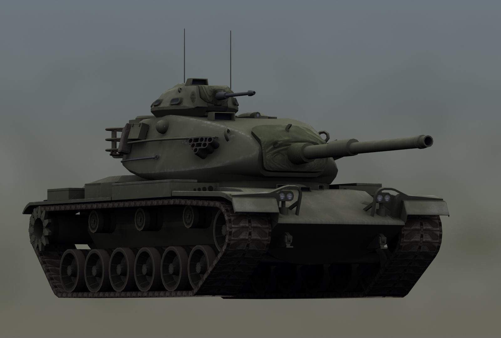 M60A3 Tank 3D print model_29