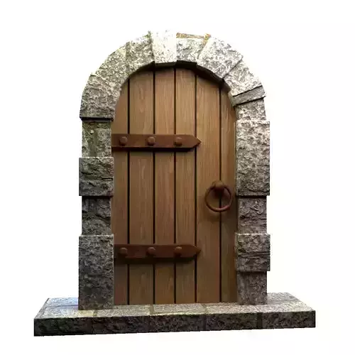 Lowpoly stylized Door