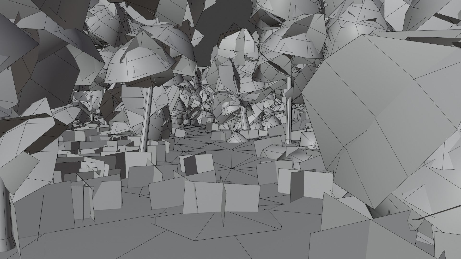 Autumn Forest - Hand Painted Low-poly 3D model_3