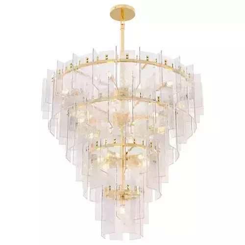 RH LATTICE TIERED ROUND CHANDELIER