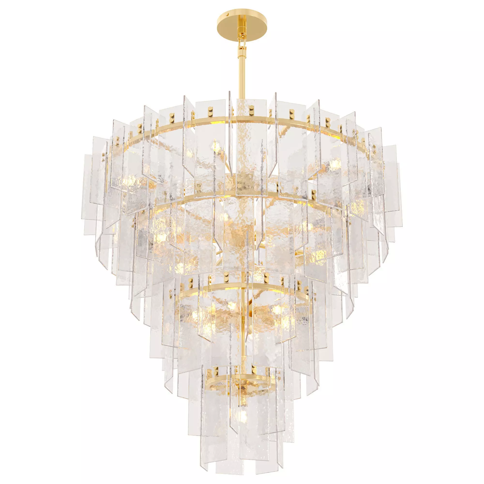 RH LATTICE TIERED ROUND CHANDELIER 3D model_0