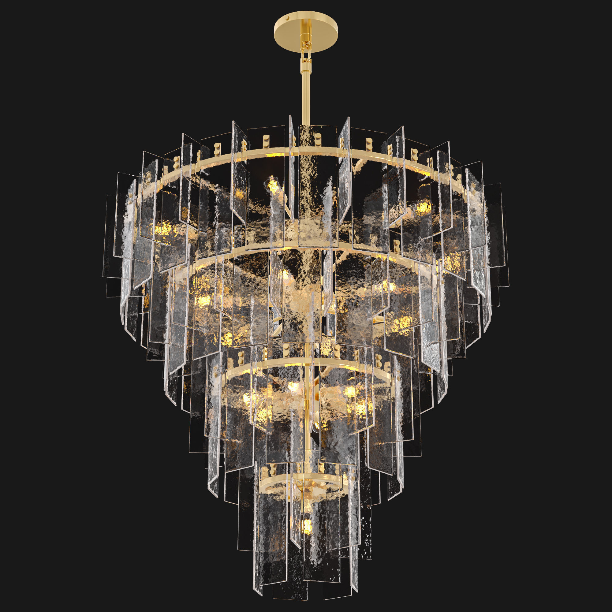 RH LATTICE TIERED ROUND CHANDELIER 3D model_1