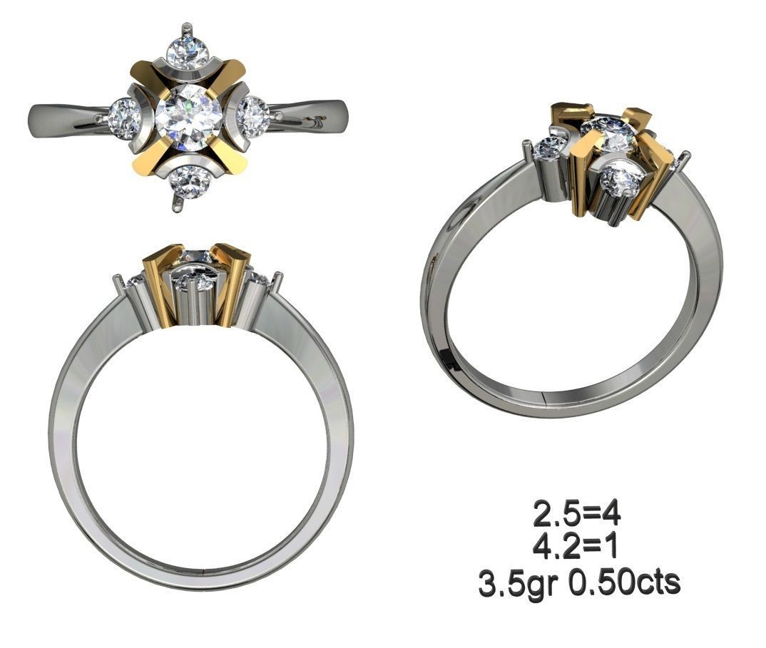 NEW 50-STL Rings 3D print model_42