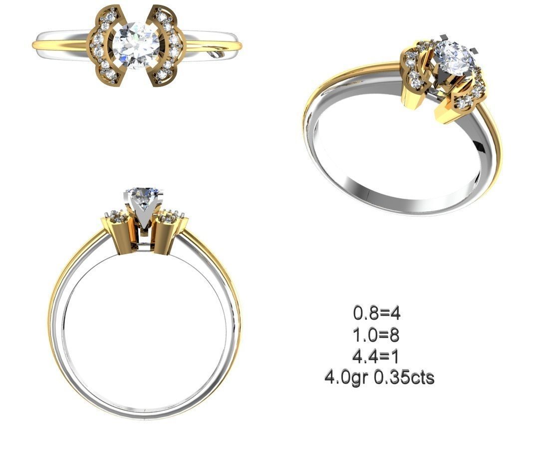 NEW 50-STL Rings 3D print model_26