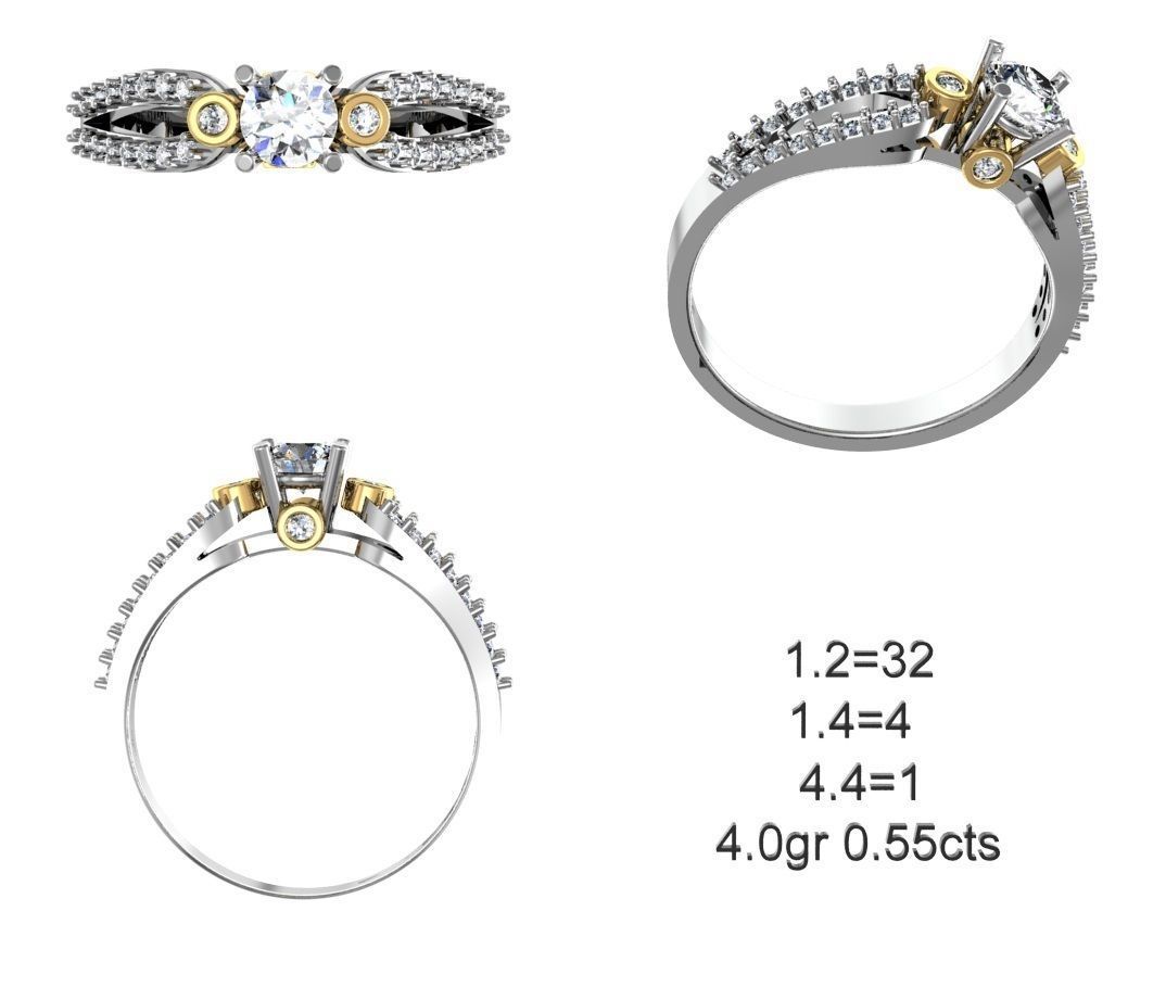 NEW 50-STL Rings 3D print model_22