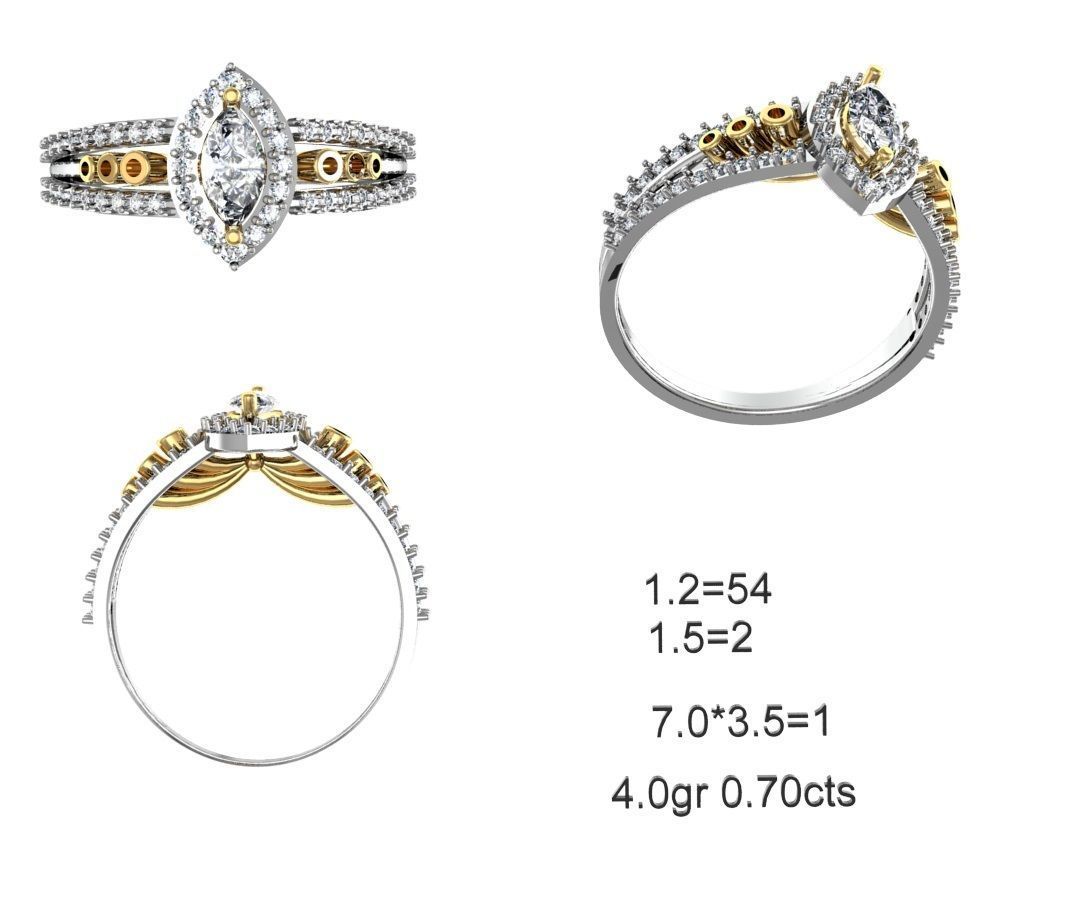 NEW 50-STL Rings 3D print model_10